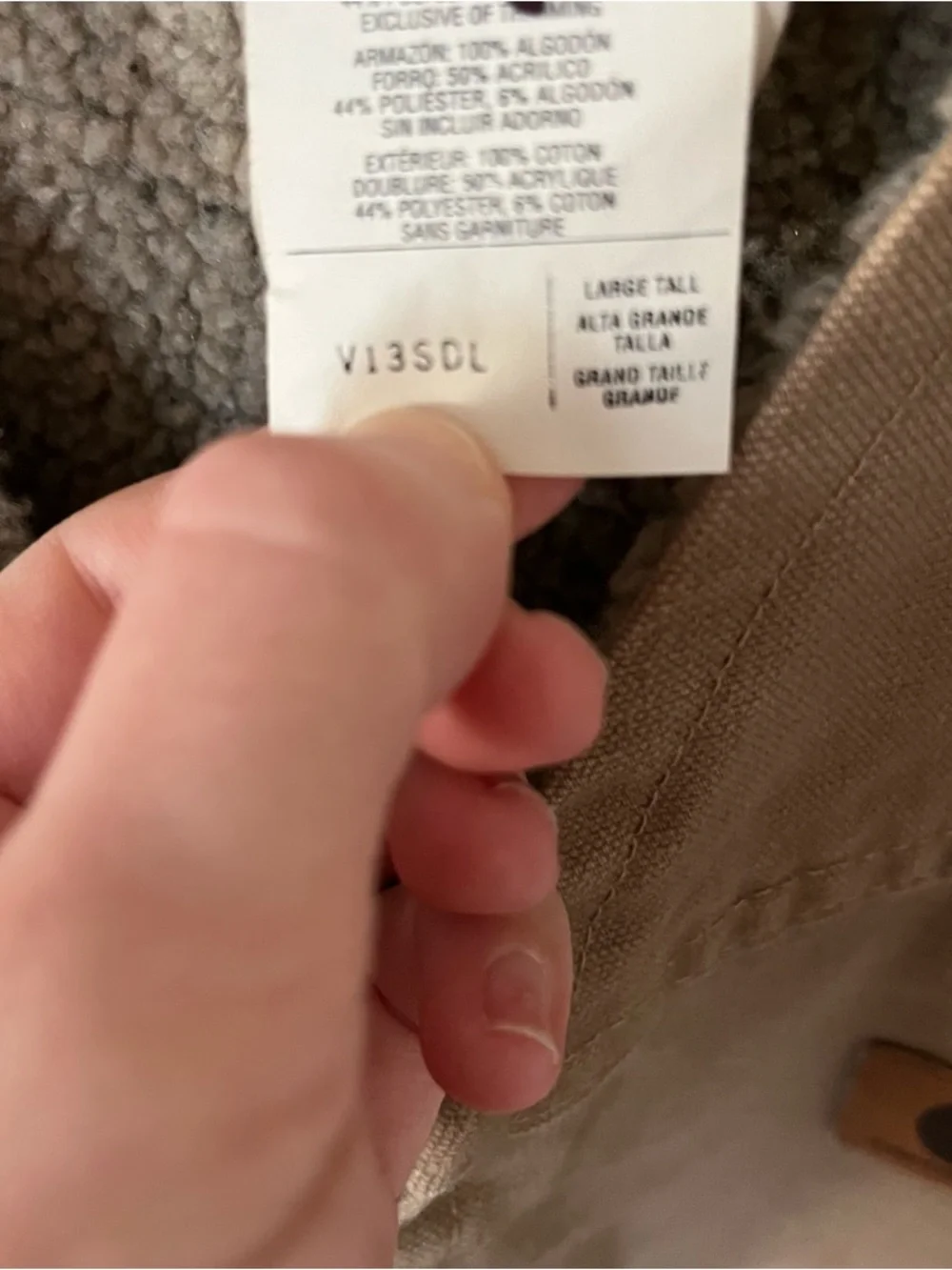 Carhartt Men's Large Tall Sherpa Lined Work Vest - Picture 6 of 9